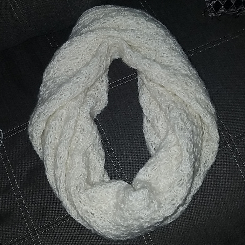 Cream Infinity scarf